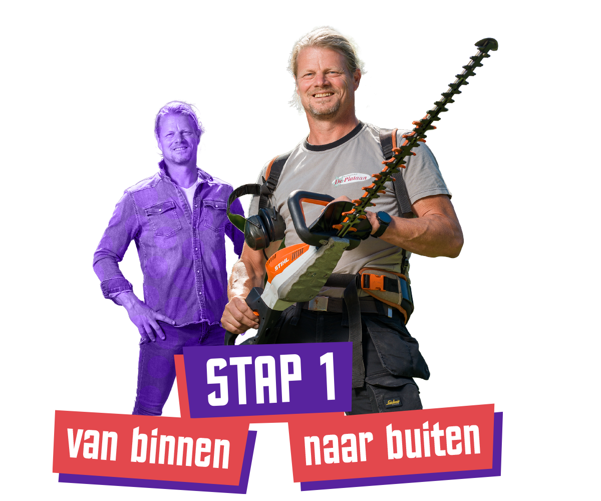 Stap 1 - Van binnen naar buiten